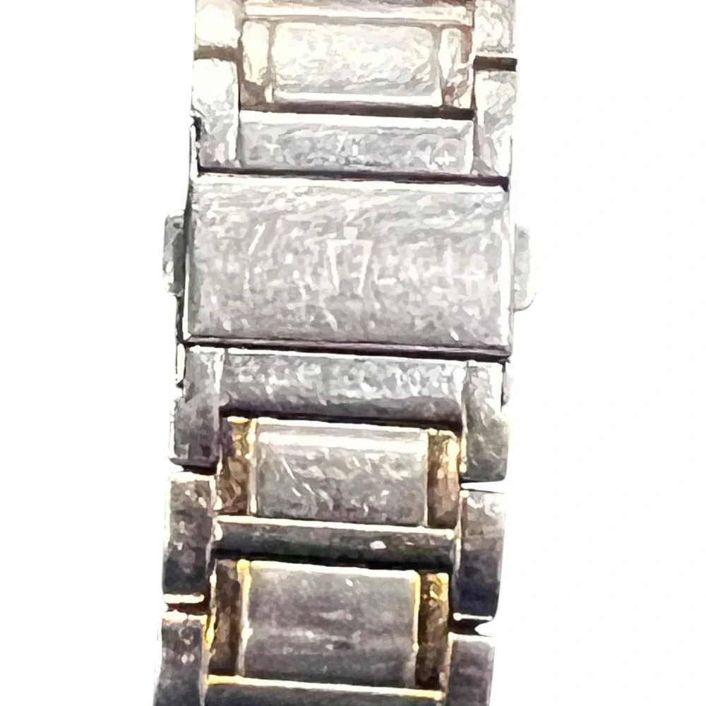 Bulova Two-Tone Silver Gold Dress‎ Watch Stainless Steel Water Resistant C937521
